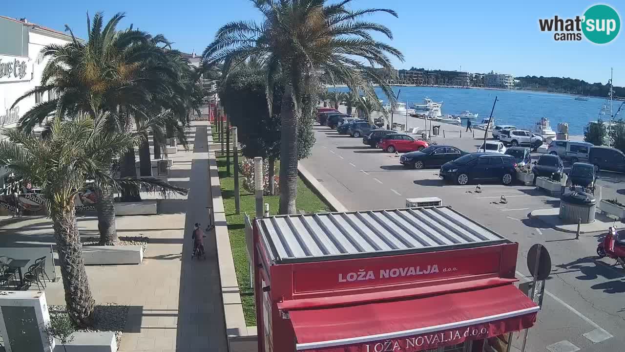 Spletna kamera Novalja – Obala Petra Krešimira IV