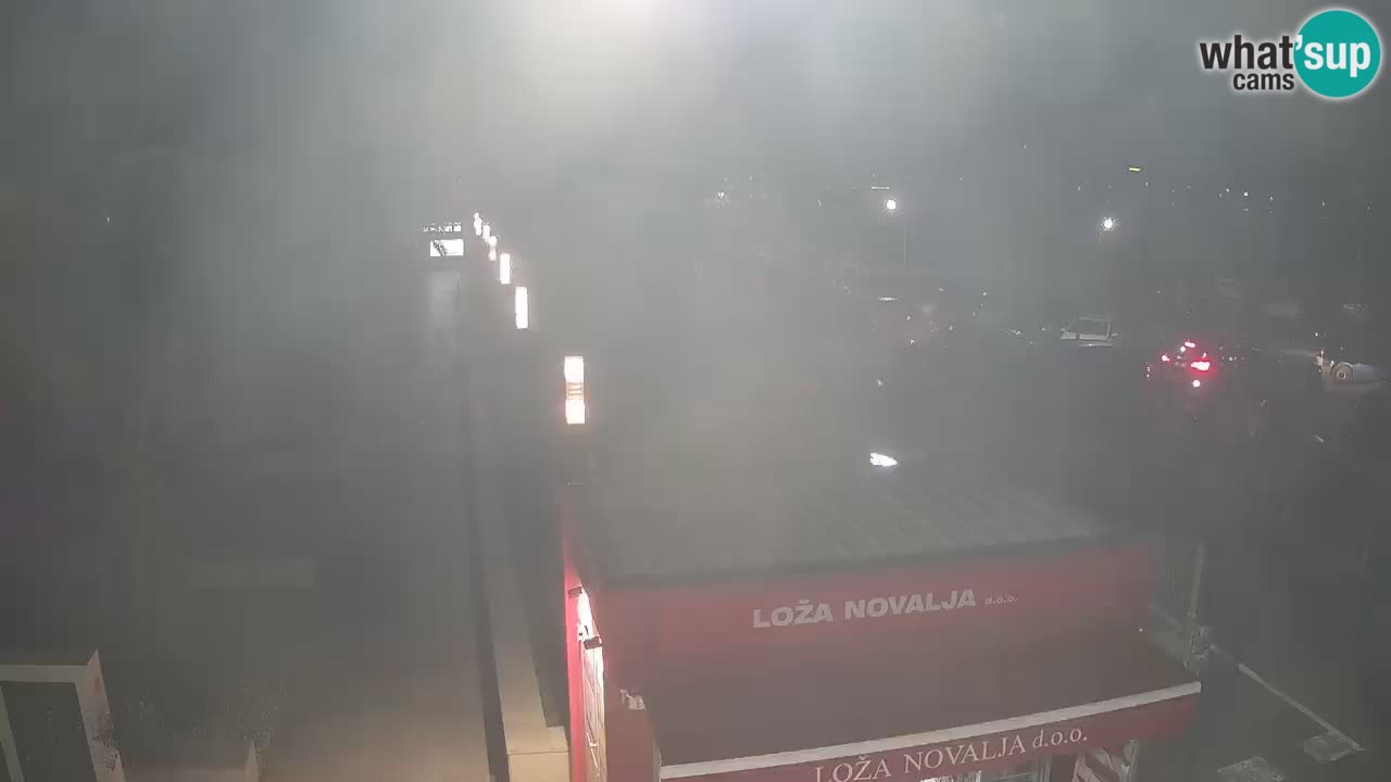 Spletna kamera Novalja – Obala Petra Krešimira IV