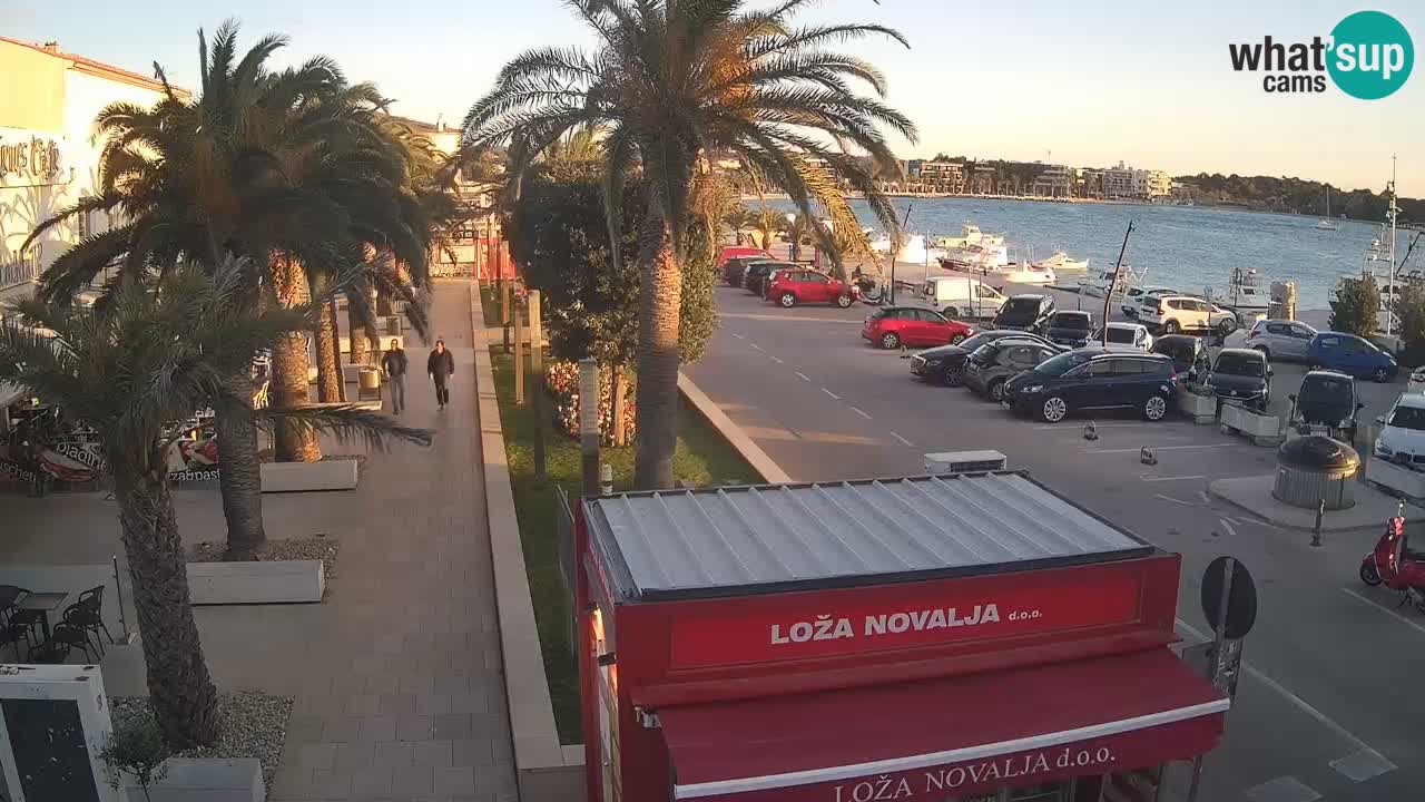 Spletna kamera Novalja – Obala Petra Krešimira IV