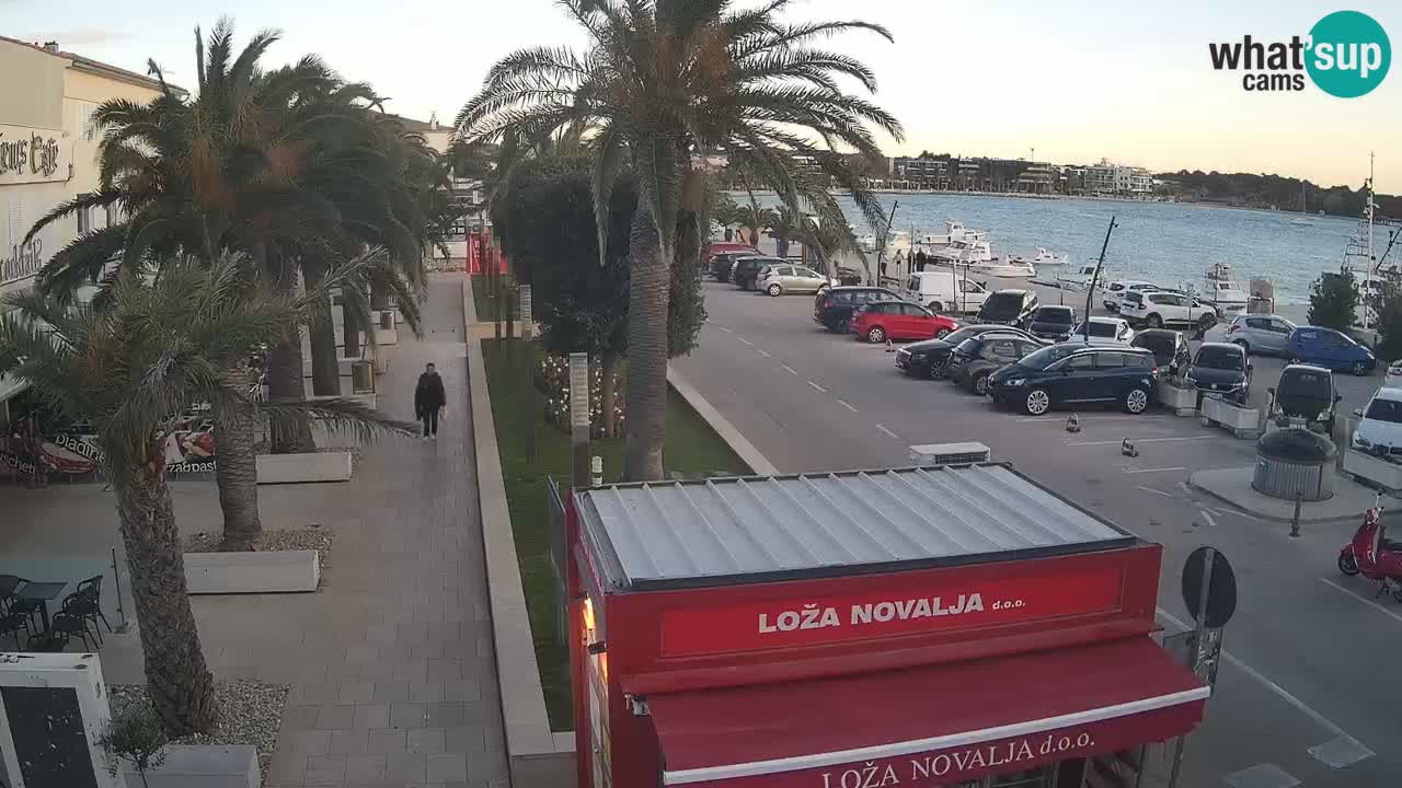 Web kamera Novalja – Obala Petra Krešimira IV