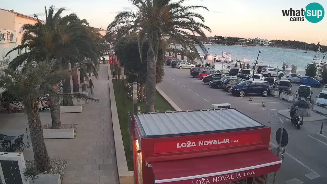 Camera en diecto Novalja – Obala Petra Krešimira IV