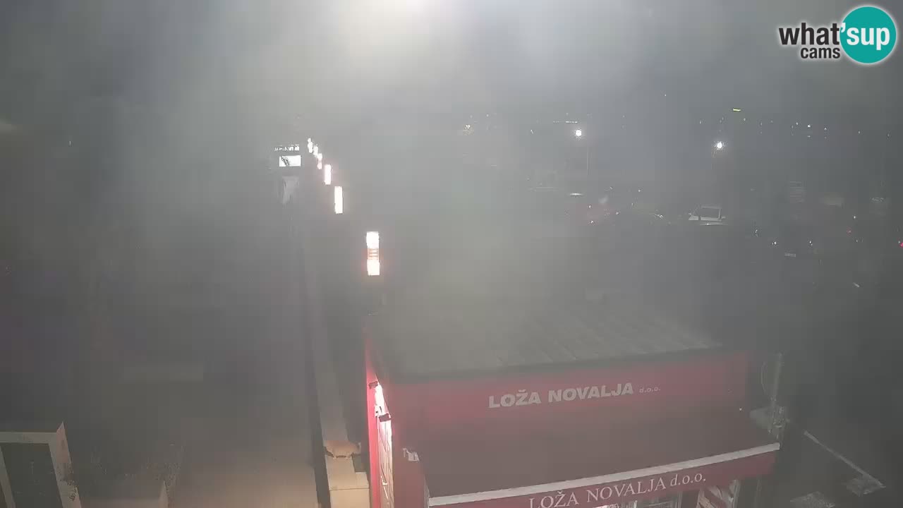 Spletna kamera Novalja – Obala Petra Krešimira IV