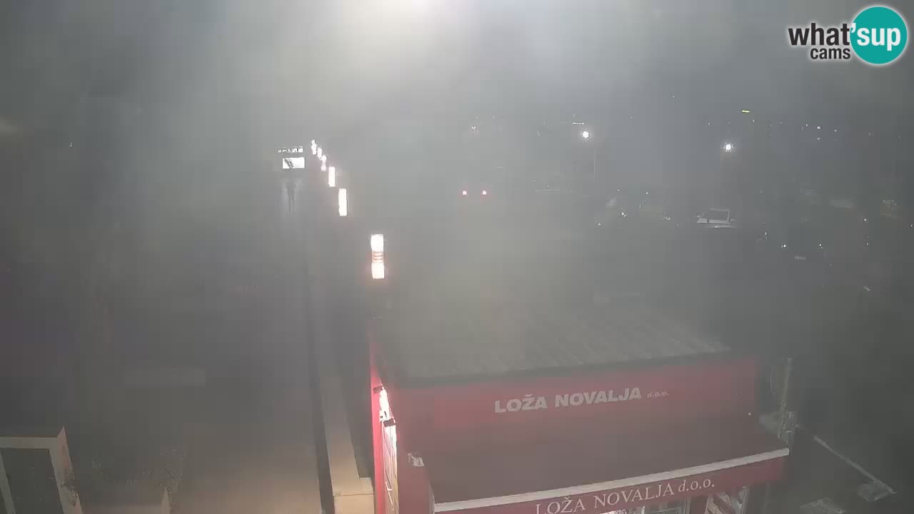 Spletna kamera Novalja – Obala Petra Krešimira IV