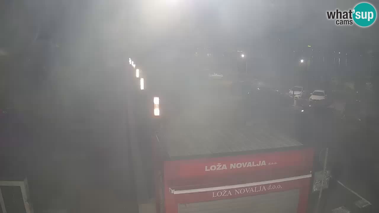 Spletna kamera Novalja – Obala Petra Krešimira IV