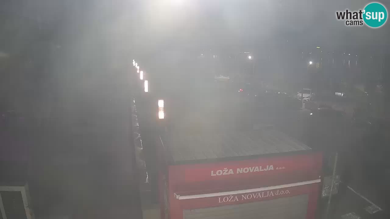 Web kamera Novalja – Obala Petra Krešimira IV