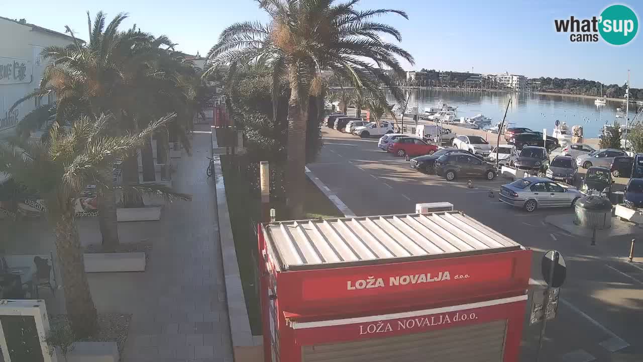 Spletna kamera Novalja – Obala Petra Krešimira IV