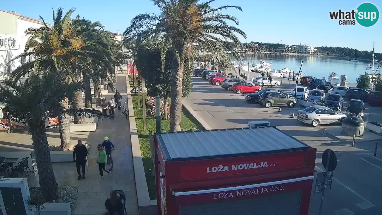 Web kamera Novalja – Obala Petra Krešimira IV
