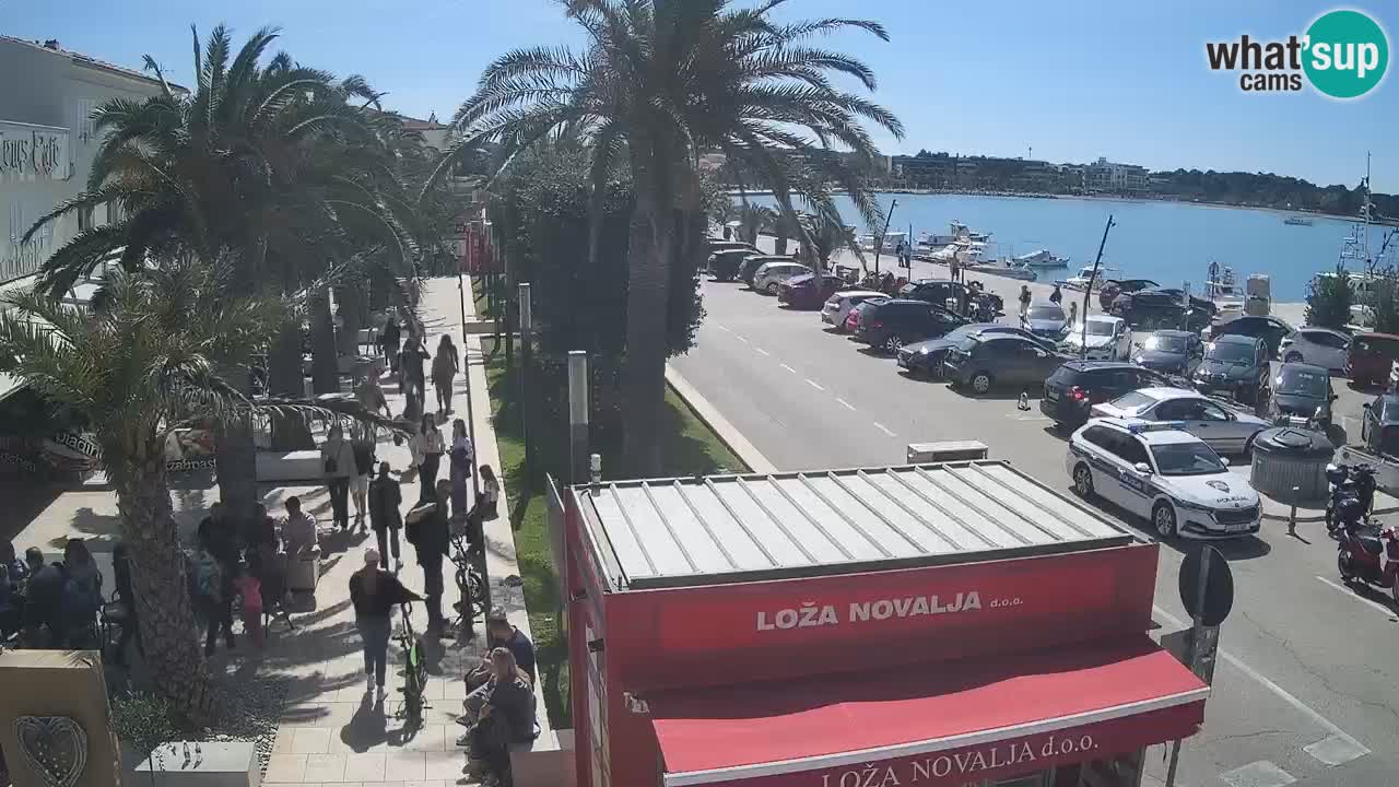 Spletna kamera Novalja – Obala Petra Krešimira IV