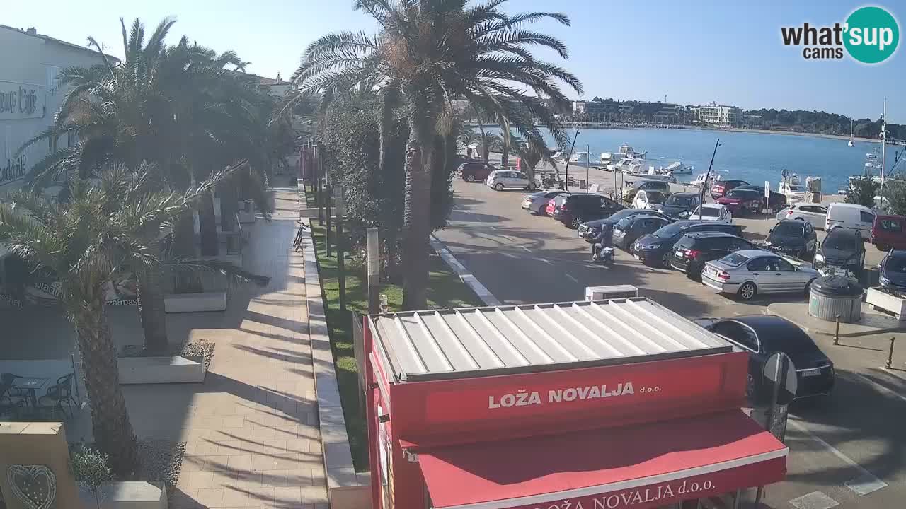 Spletna kamera Novalja – Obala Petra Krešimira IV