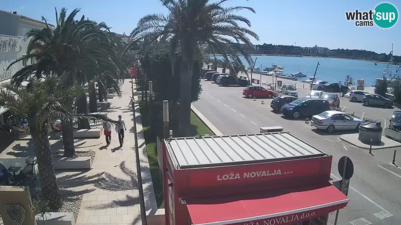 Web kamera Novalja – Obala Petra Krešimira IV