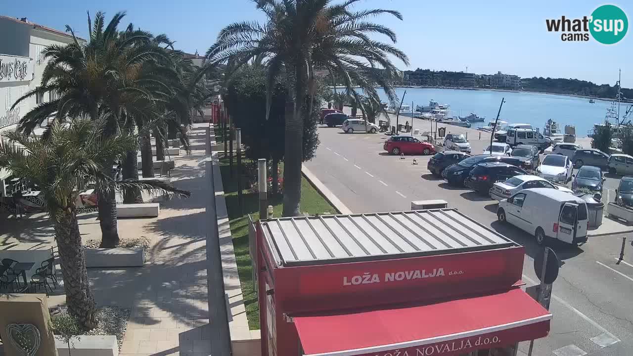 Webcam live Novalja – Obala Petra Krešimira IV