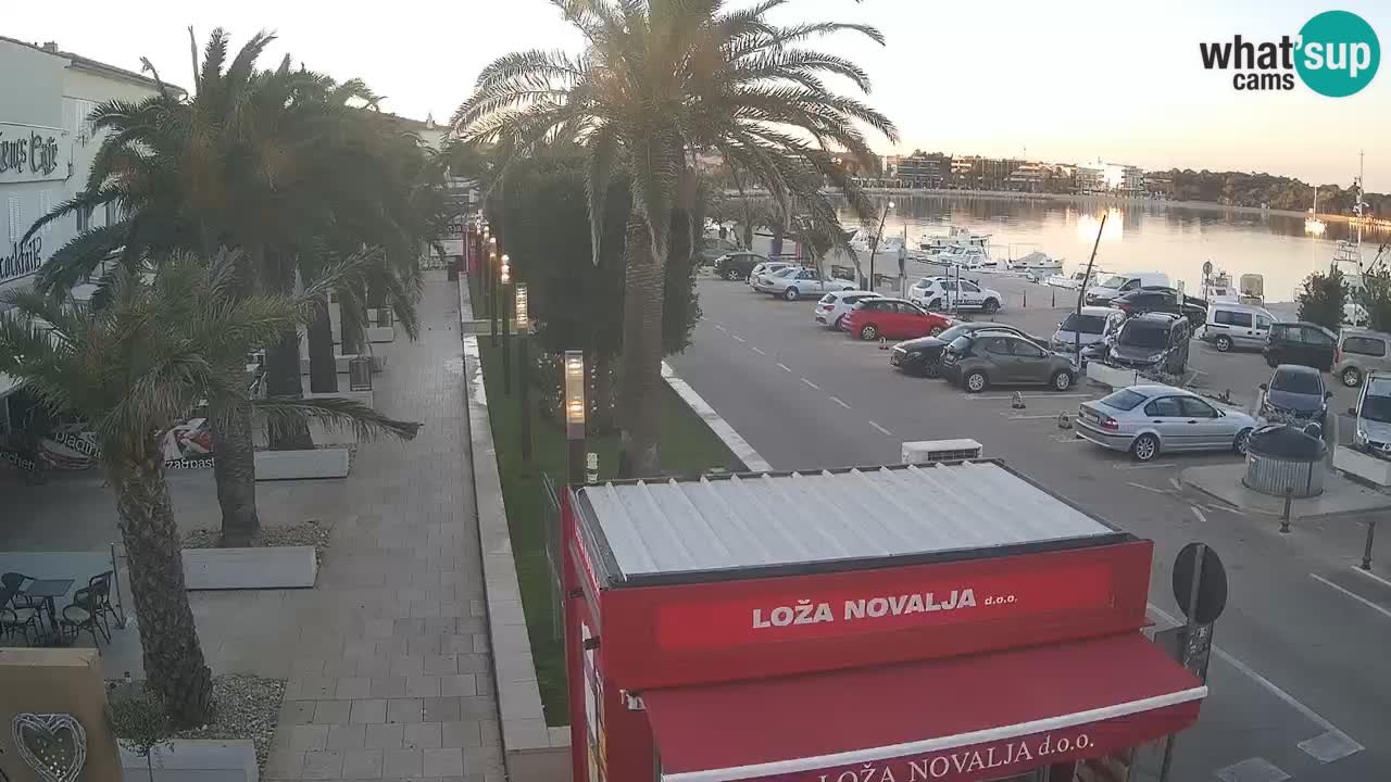 Camera en diecto Novalja – Obala Petra Krešimira IV