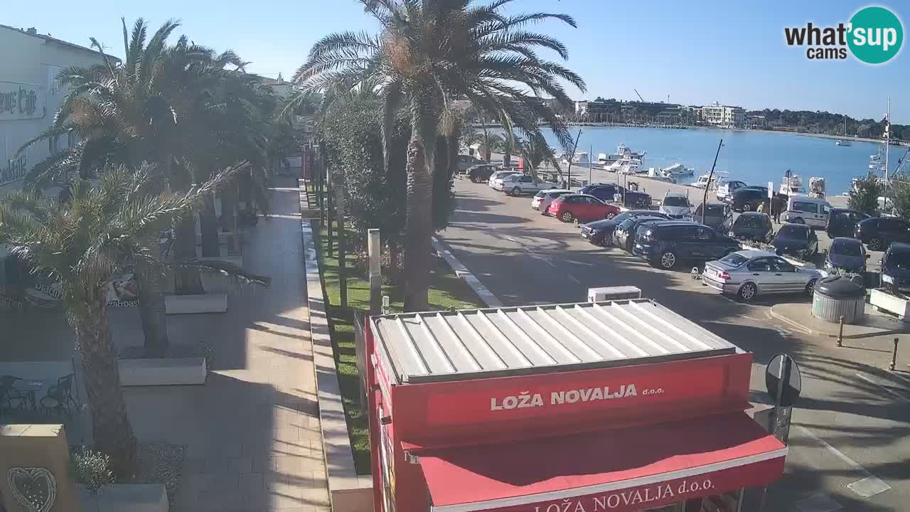 Camera en diecto Novalja – Obala Petra Krešimira IV