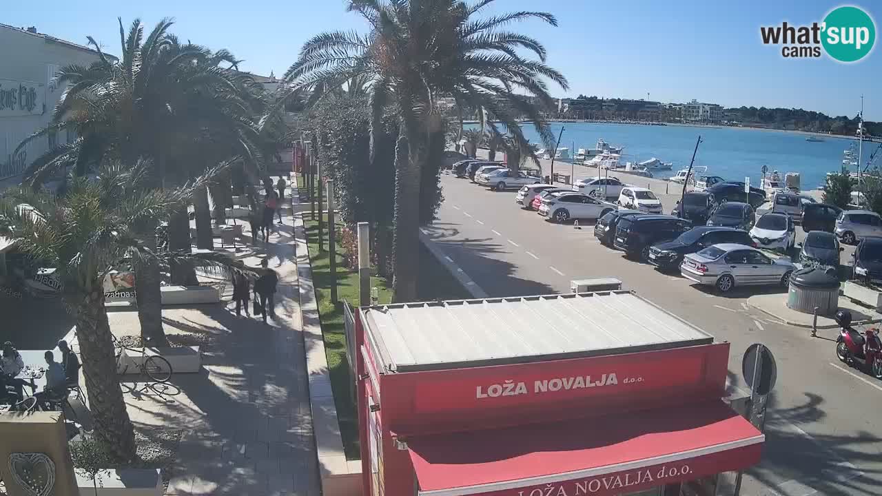 Web kamera Novalja – Obala Petra Krešimira IV