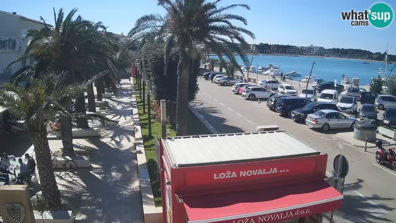 Web kamera Novalja – Obala Petra Krešimira IV
