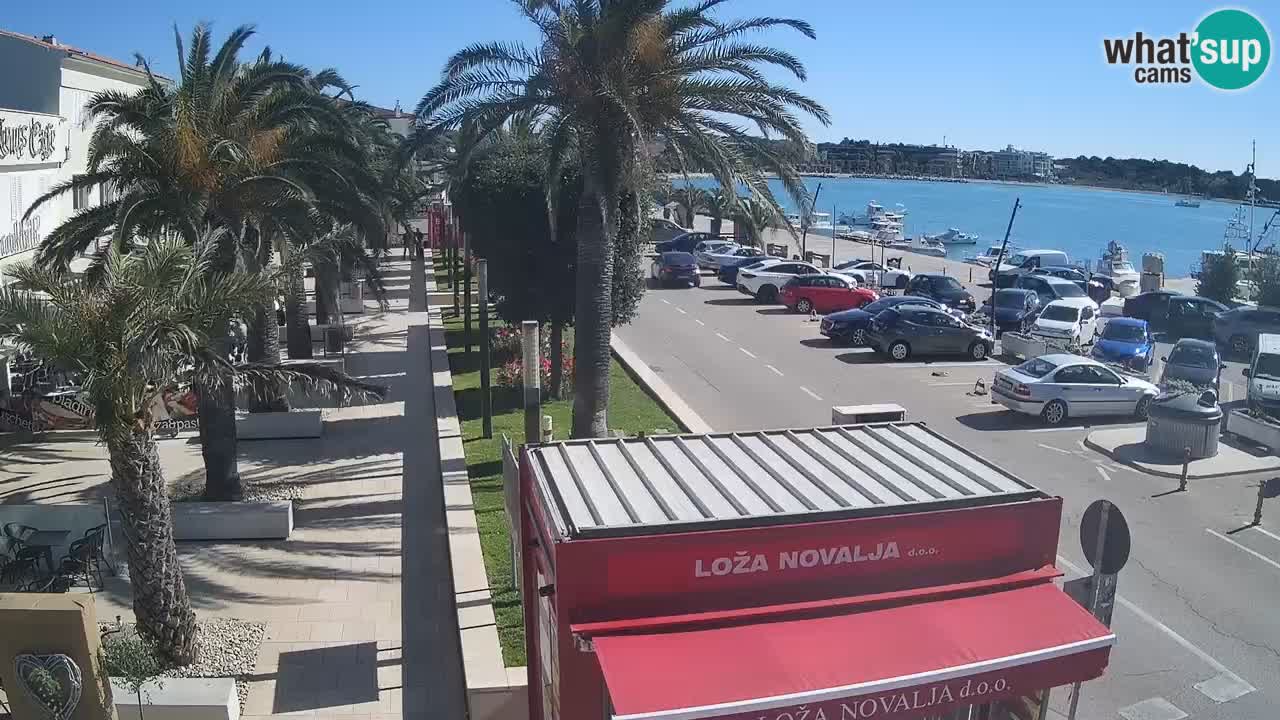 Webcam live Novalja – Obala Petra Krešimira IV