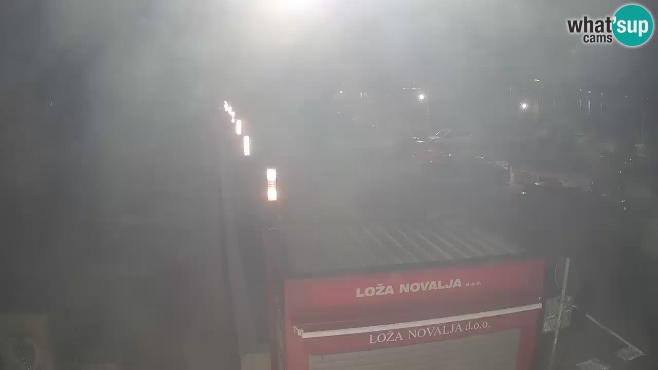 Web kamera Novalja – Obala Petra Krešimira IV