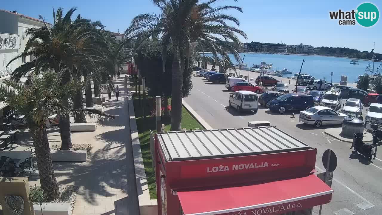 Web kamera Novalja – Obala Petra Krešimira IV