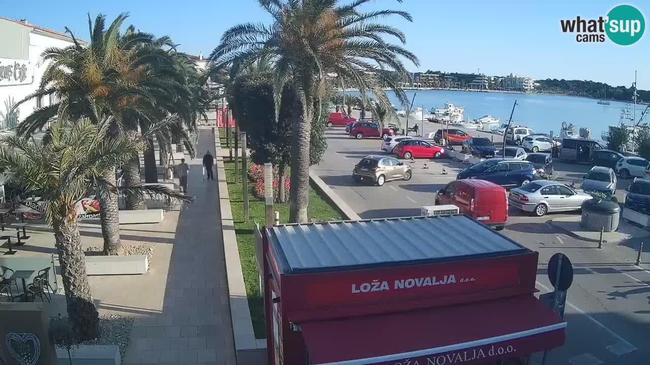 Spletna kamera Novalja – Obala Petra Krešimira IV