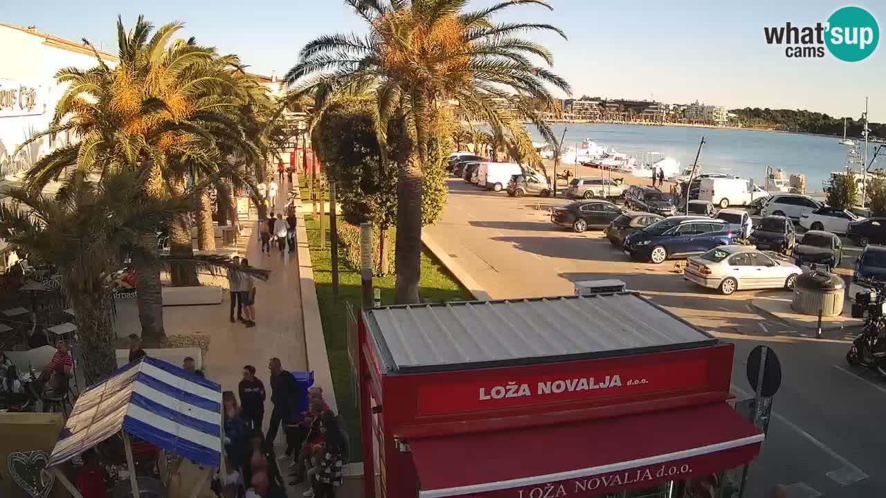 Spletna kamera Novalja – Obala Petra Krešimira IV