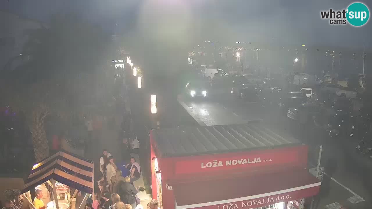 Camera en diecto Novalja – Obala Petra Krešimira IV