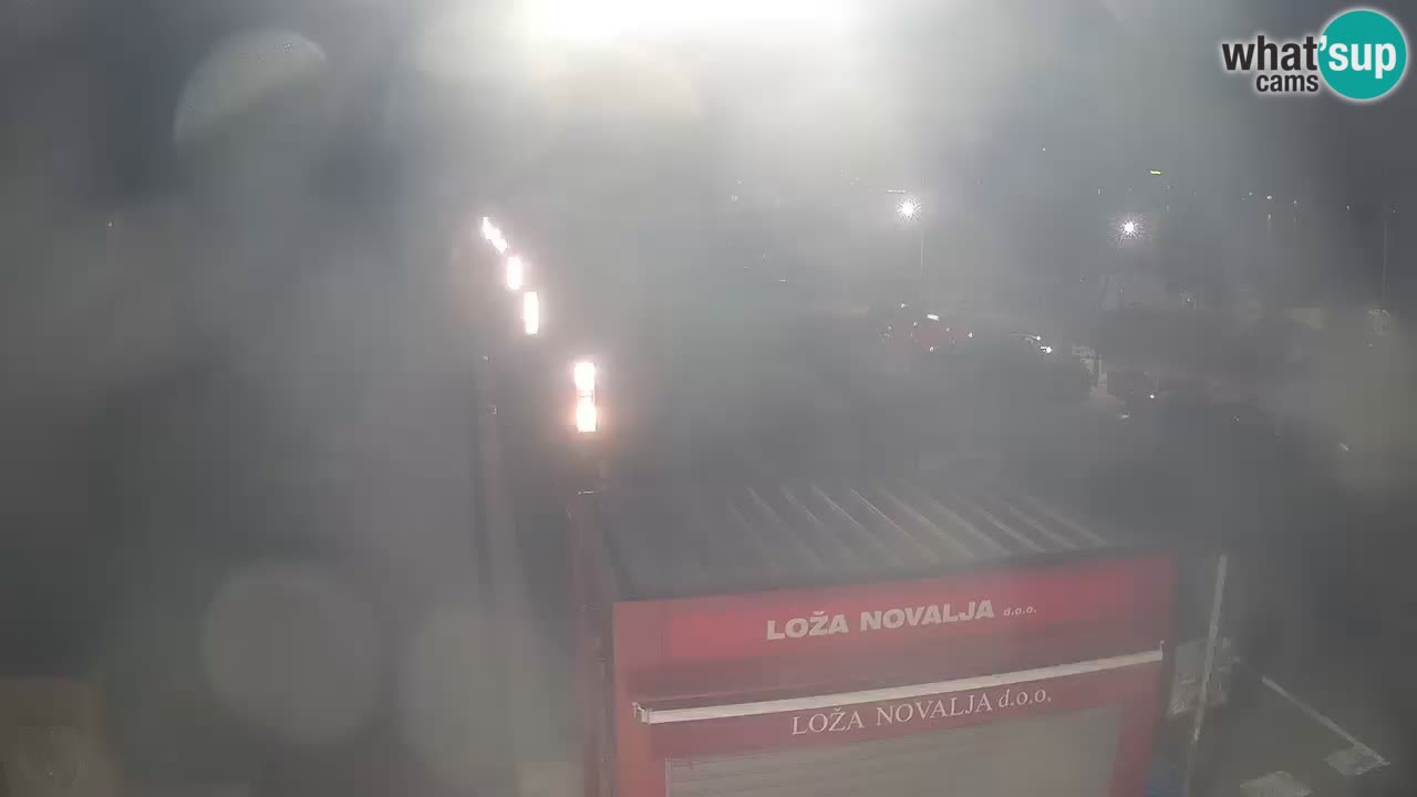 Camera en diecto Novalja – Obala Petra Krešimira IV