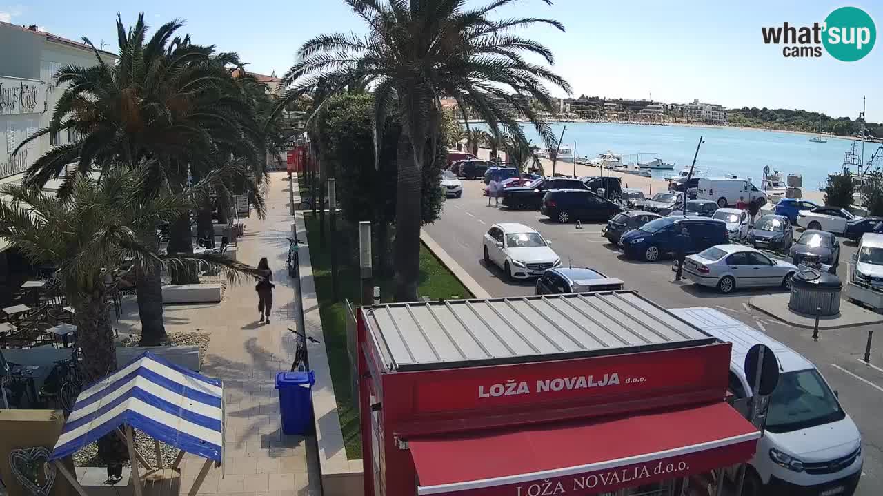 Spletna kamera Novalja – Obala Petra Krešimira IV