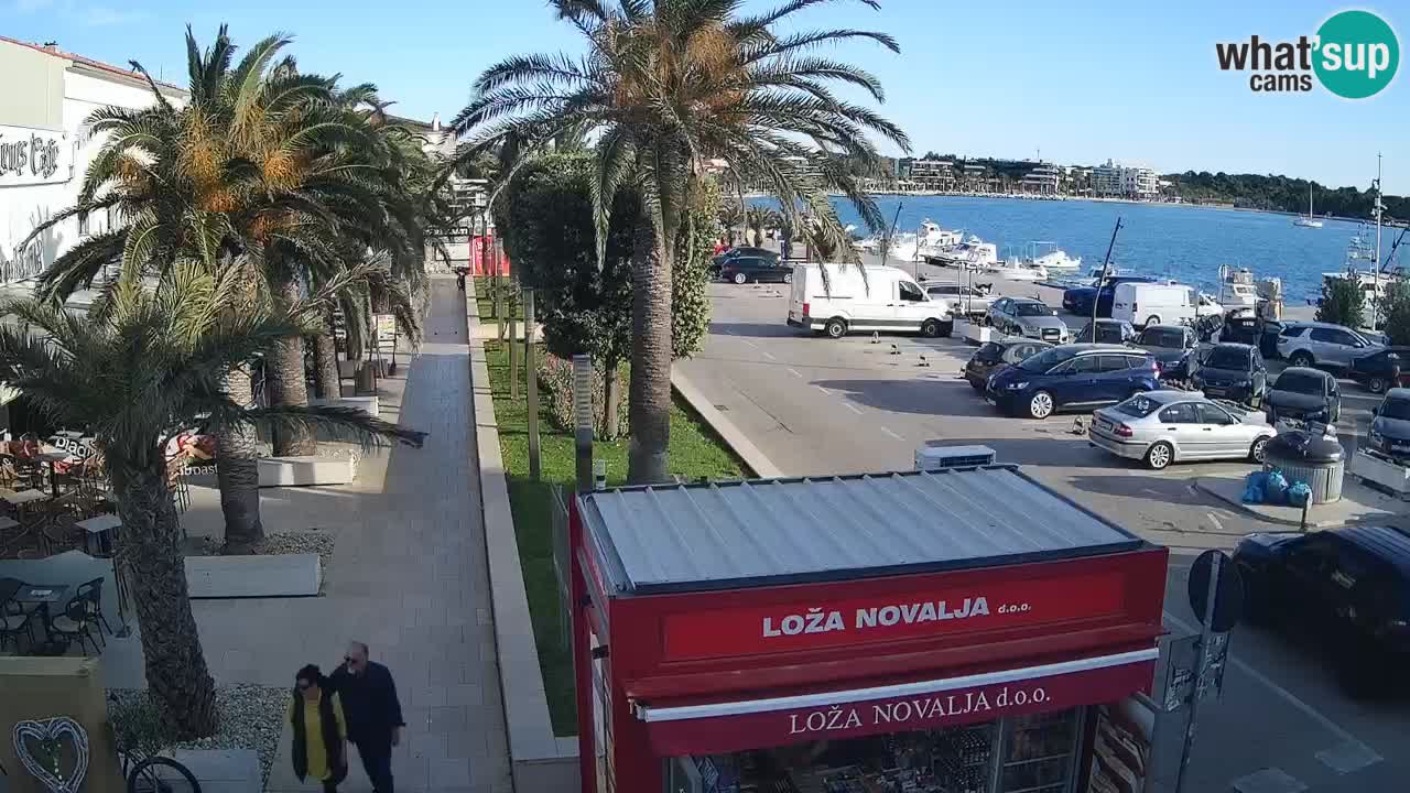 Spletna kamera Novalja – Obala Petra Krešimira IV