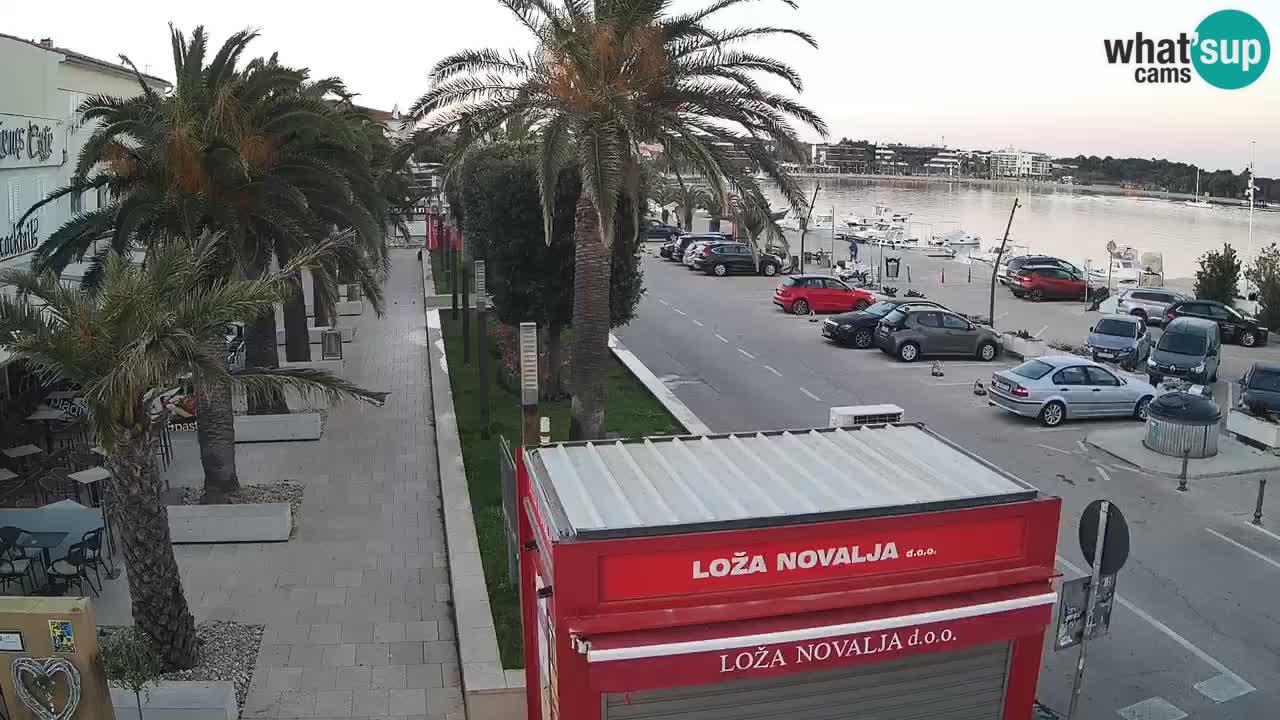 Spletna kamera Novalja – Obala Petra Krešimira IV