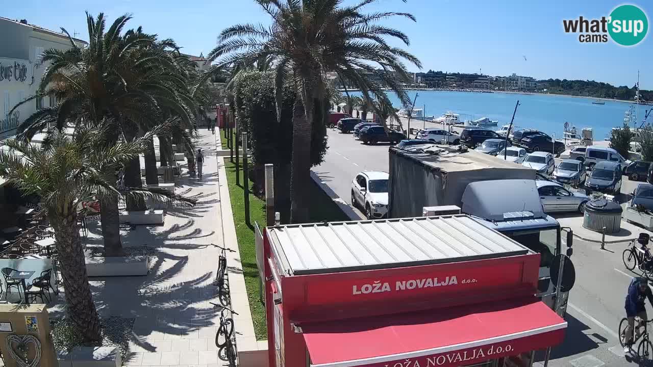 Spletna kamera Novalja – Obala Petra Krešimira IV