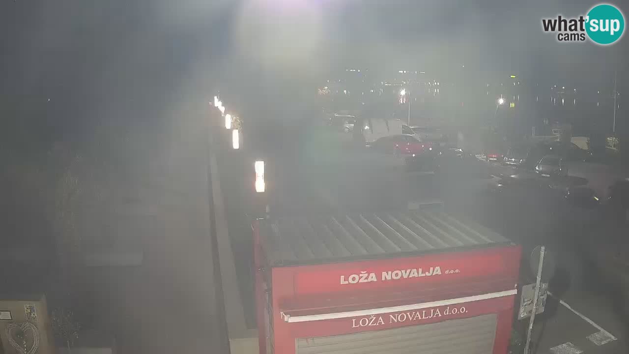 Spletna kamera Novalja – Obala Petra Krešimira IV