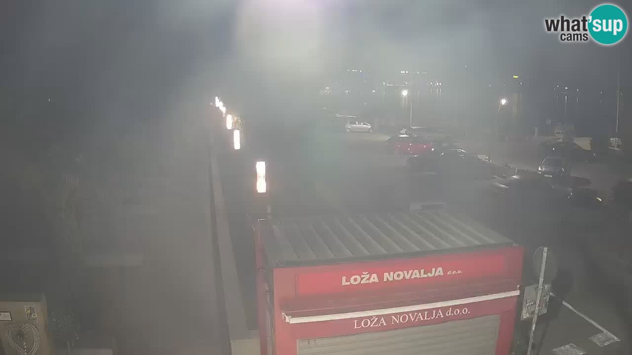 Camera en diecto Novalja – Obala Petra Krešimira IV