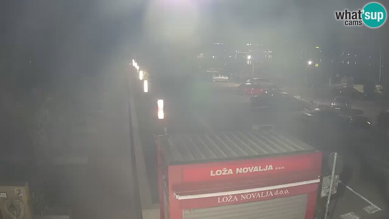 Camera en diecto Novalja – Obala Petra Krešimira IV