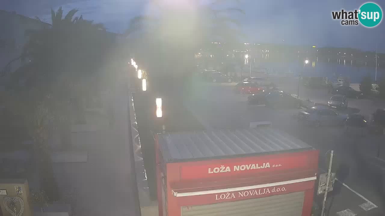 Spletna kamera Novalja – Obala Petra Krešimira IV