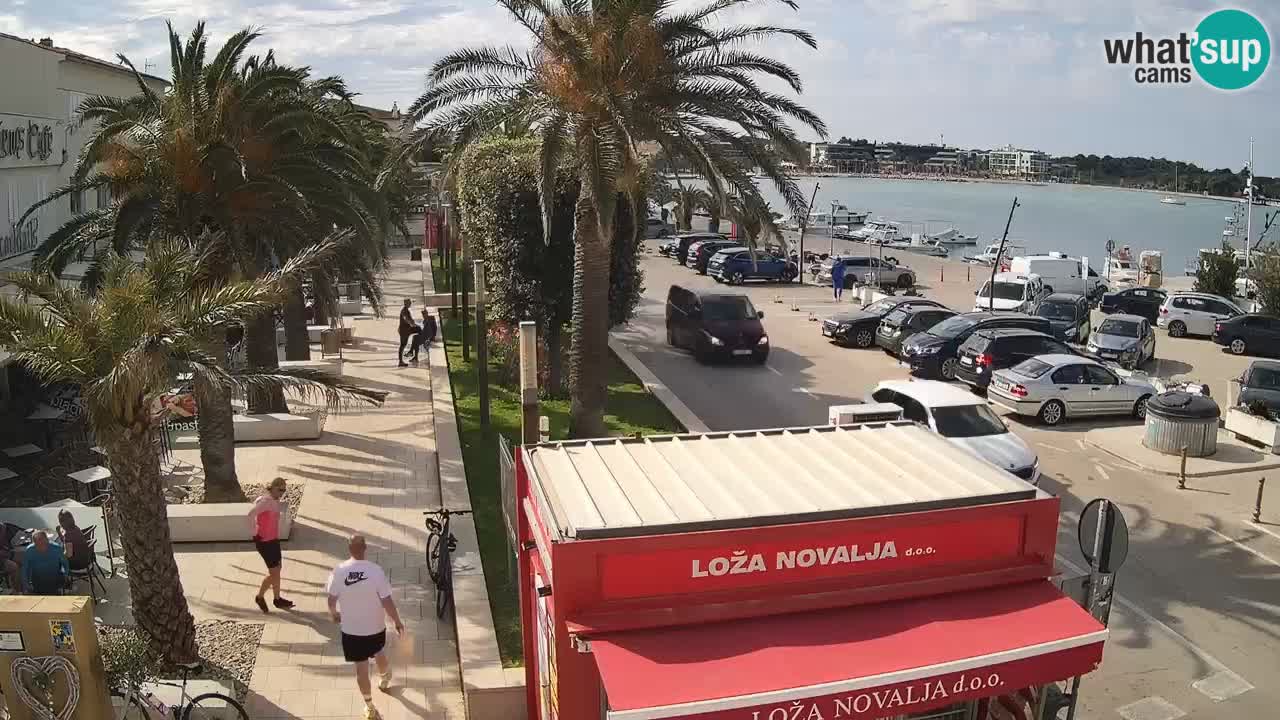 Spletna kamera Novalja – Obala Petra Krešimira IV