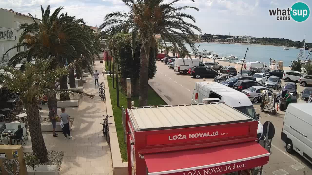 Spletna kamera Novalja – Obala Petra Krešimira IV