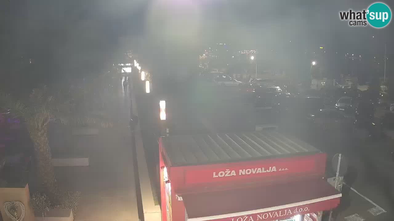 Web kamera Novalja – Obala Petra Krešimira IV