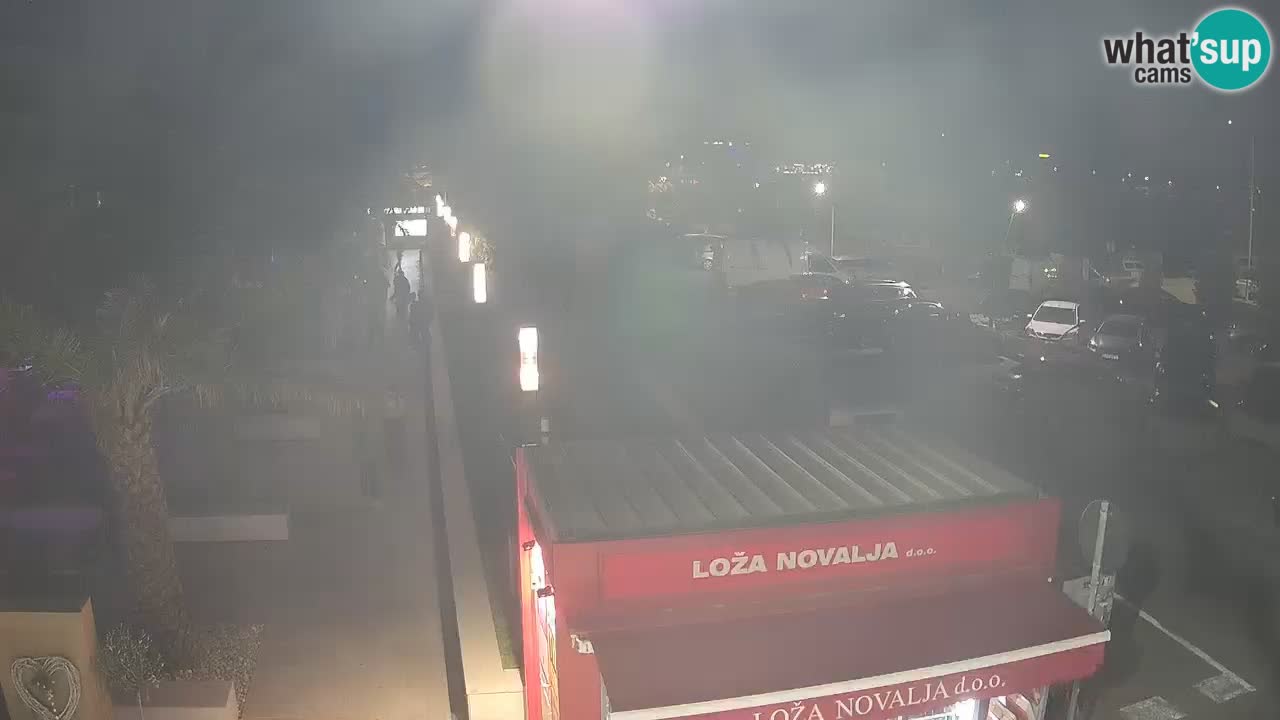 Web kamera Novalja – Obala Petra Krešimira IV