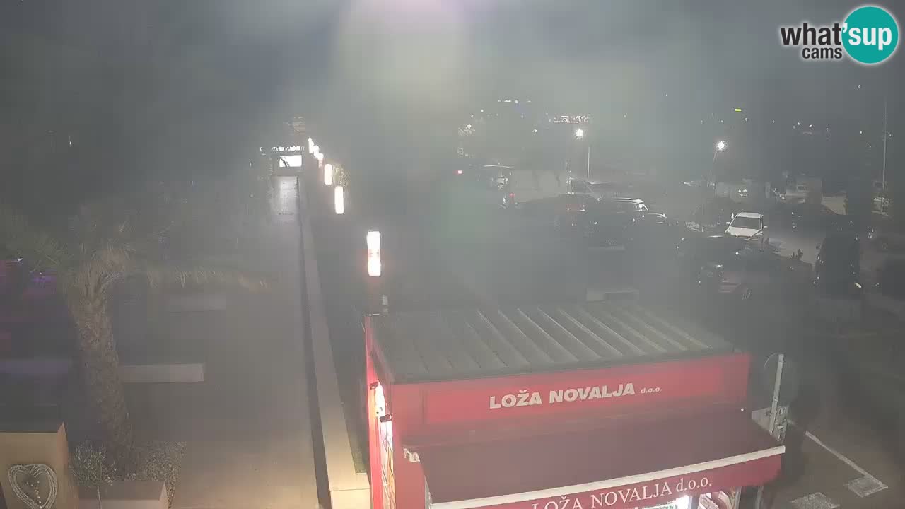 Camera en diecto Novalja – Obala Petra Krešimira IV