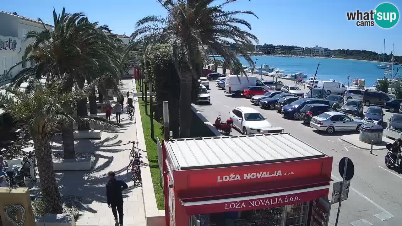 Spletna kamera Novalja – Obala Petra Krešimira IV