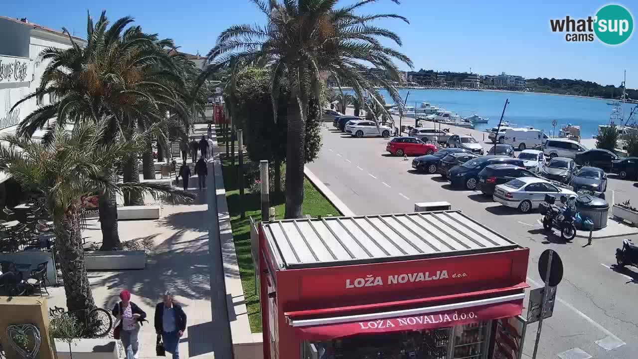 Spletna kamera Novalja – Obala Petra Krešimira IV