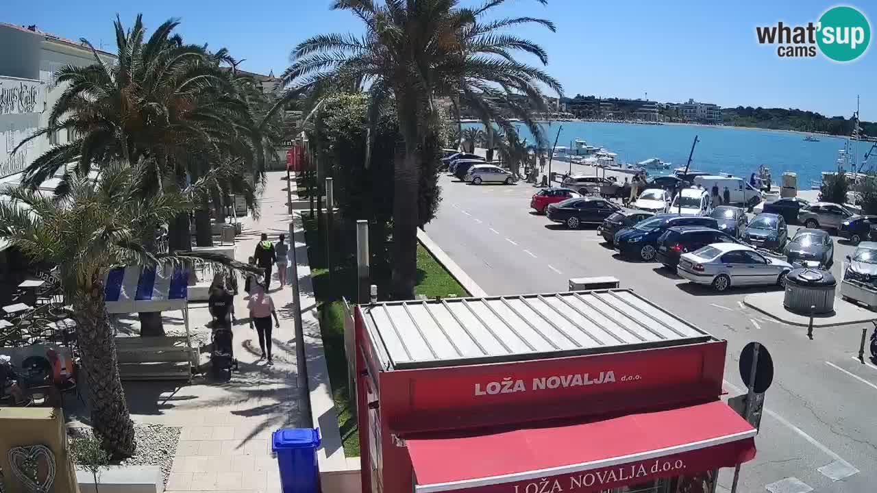 Webcam live Novalja – Obala Petra Krešimira IV