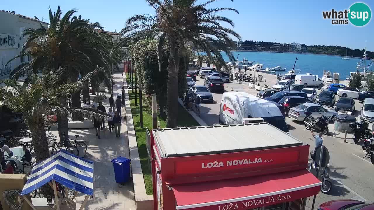 Spletna kamera Novalja – Obala Petra Krešimira IV
