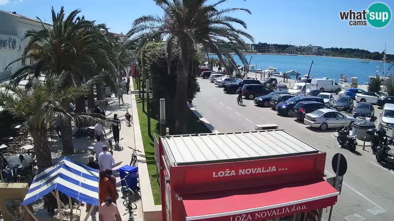 Web kamera Novalja – Obala Petra Krešimira IV