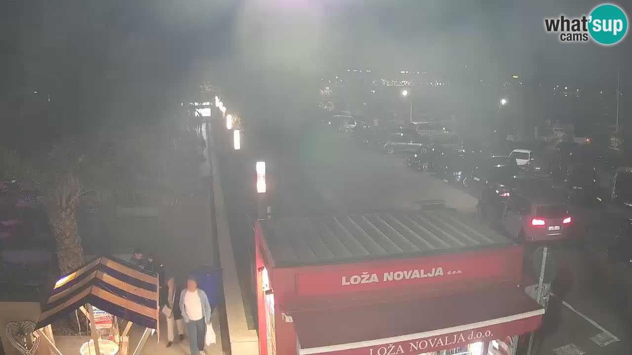 Camera en diecto Novalja – Obala Petra Krešimira IV