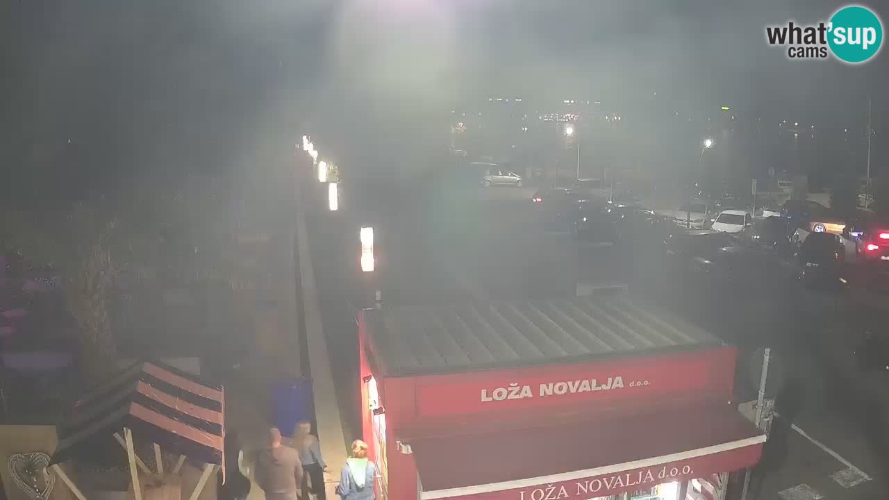 Web kamera Novalja – Obala Petra Krešimira IV
