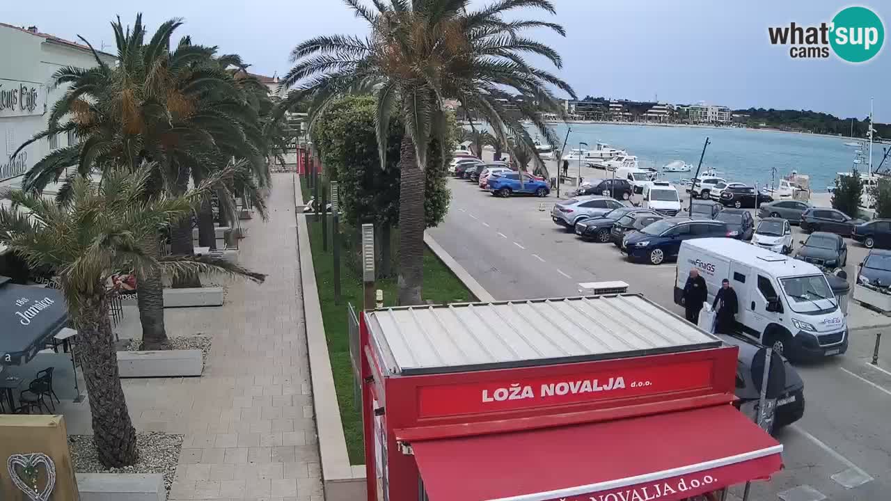 Spletna kamera Novalja – Obala Petra Krešimira IV