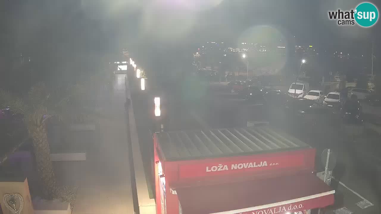 Web kamera Novalja – Obala Petra Krešimira IV