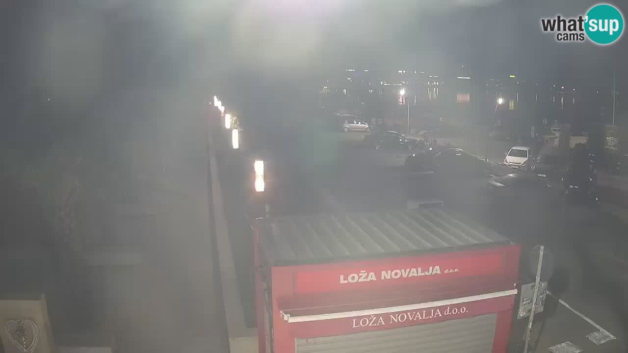 Web kamera Novalja – Obala Petra Krešimira IV