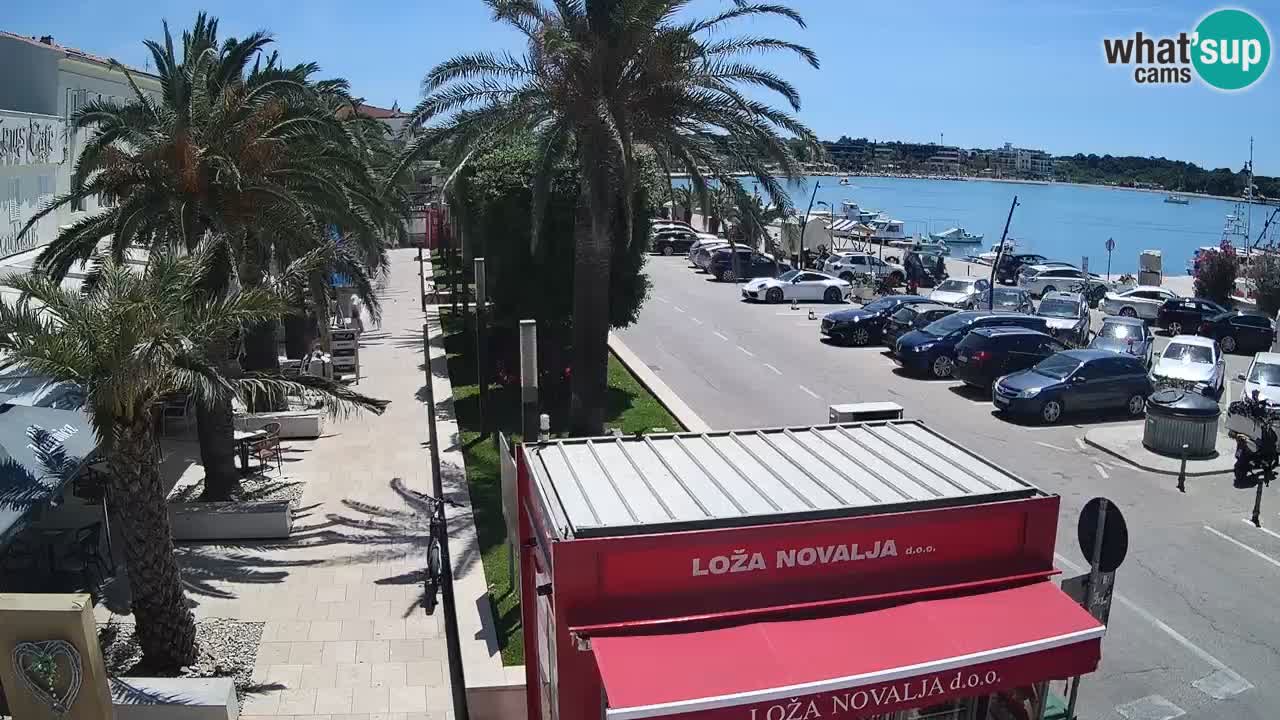 Web kamera Novalja – Obala Petra Krešimira IV